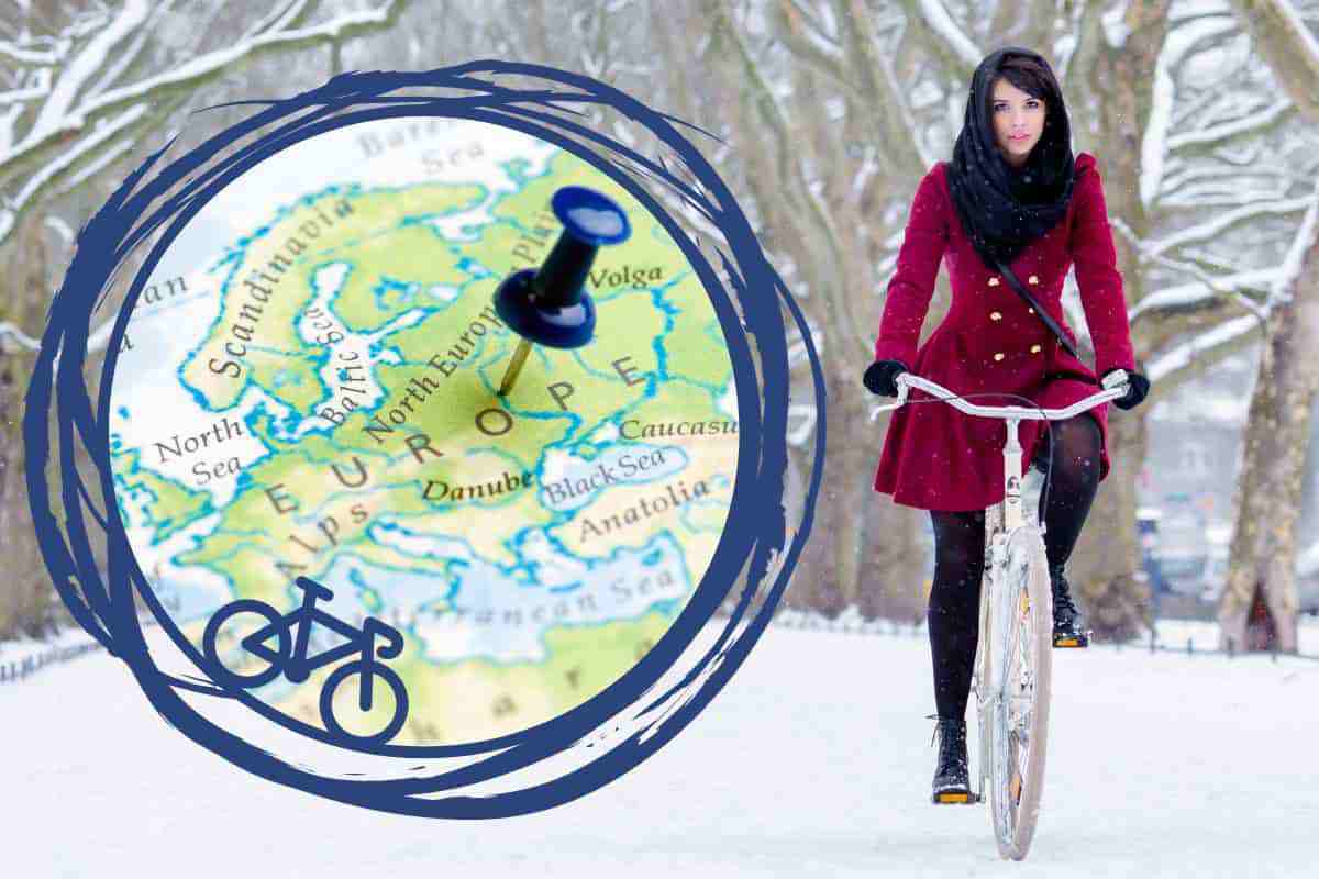 Andare in bici d'inverno in Europa