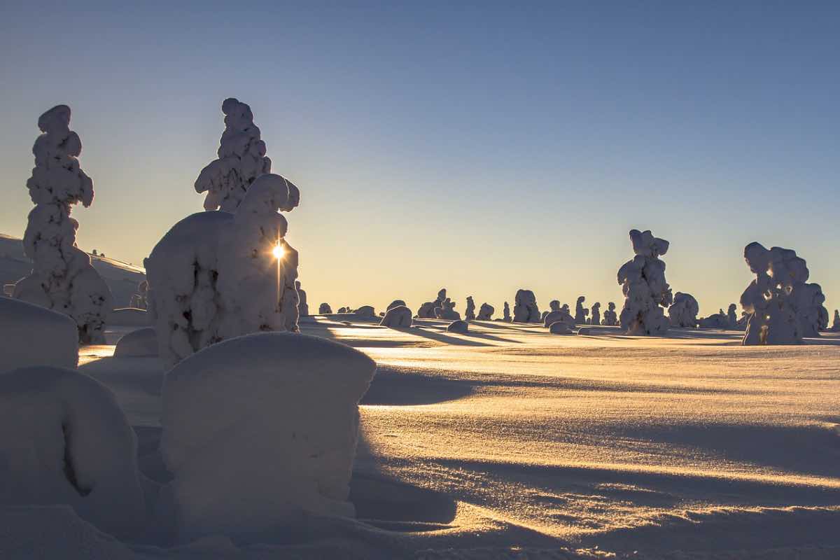 aurora freddo neve