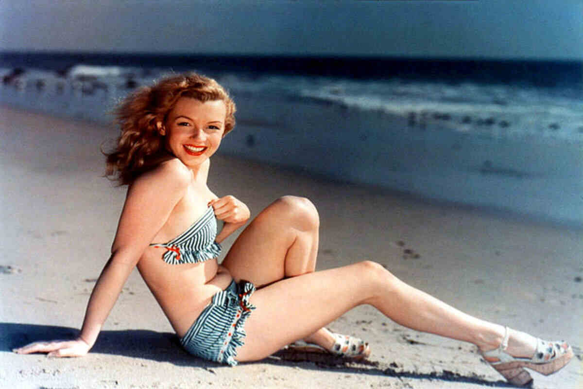 Marilyn Monroe al mare