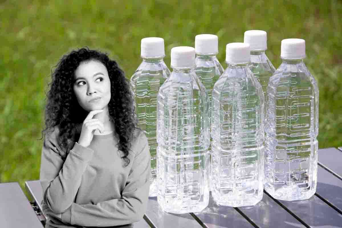 attenzione alle bottiglie d'acqua riciclabili