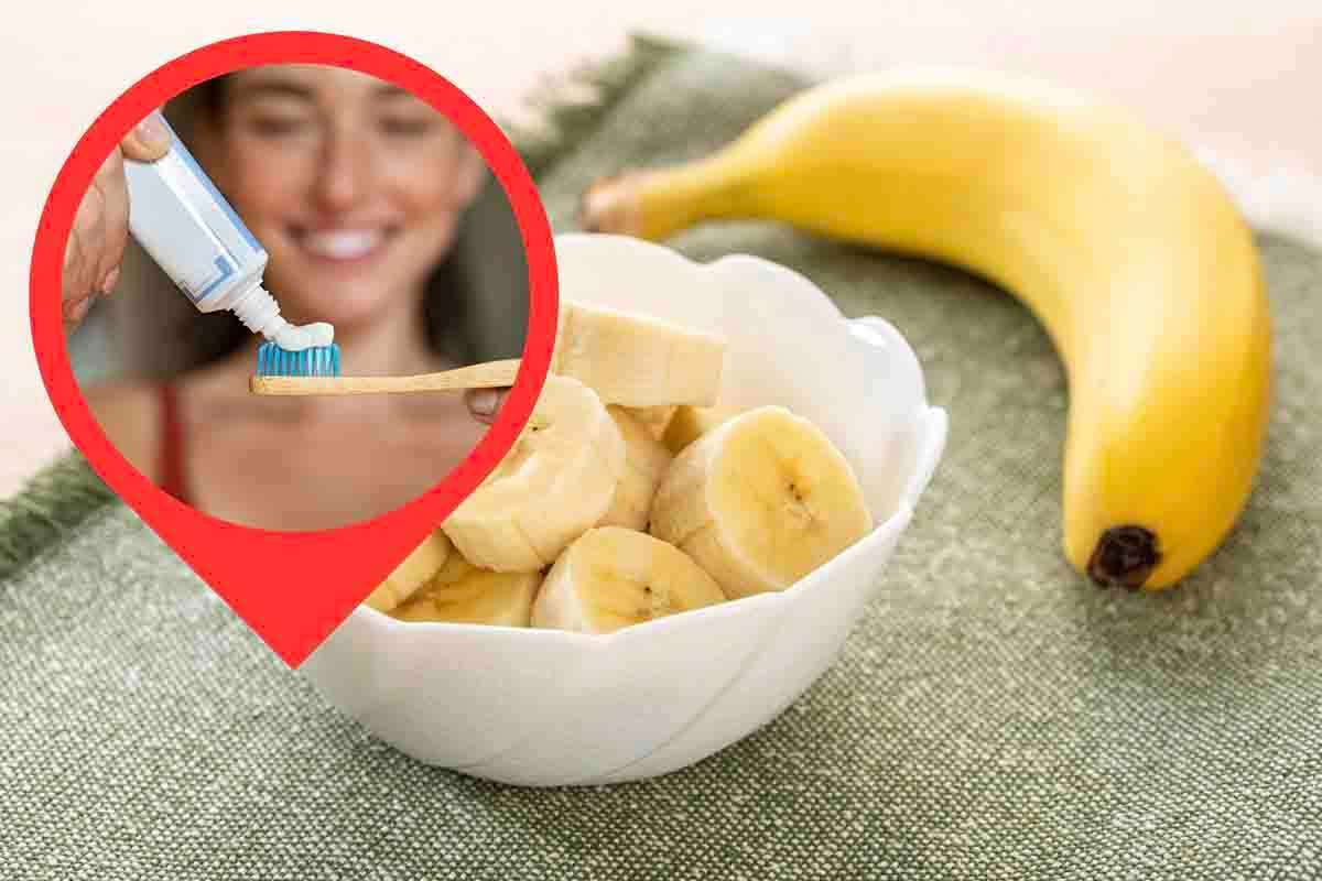 benefici di banana e dentifricio